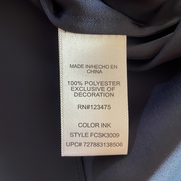 UK STYLE French Connection semi sheer tunic top sleeveless bugle beads bottom M - Picture 11 of 12